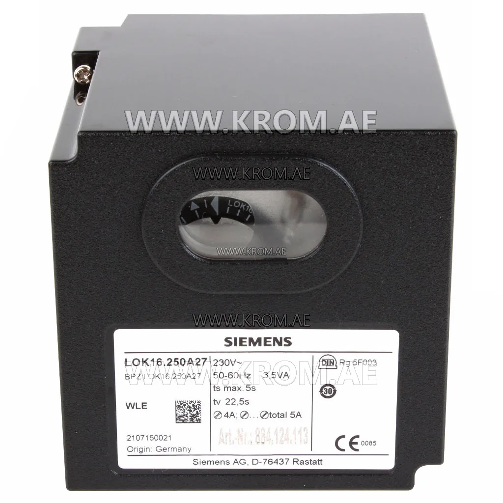 Siemens LOK16.250A27 control box