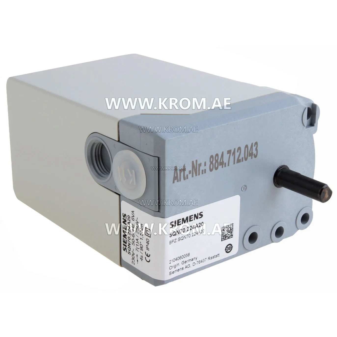 Siemens SQN70.224A20 actuator