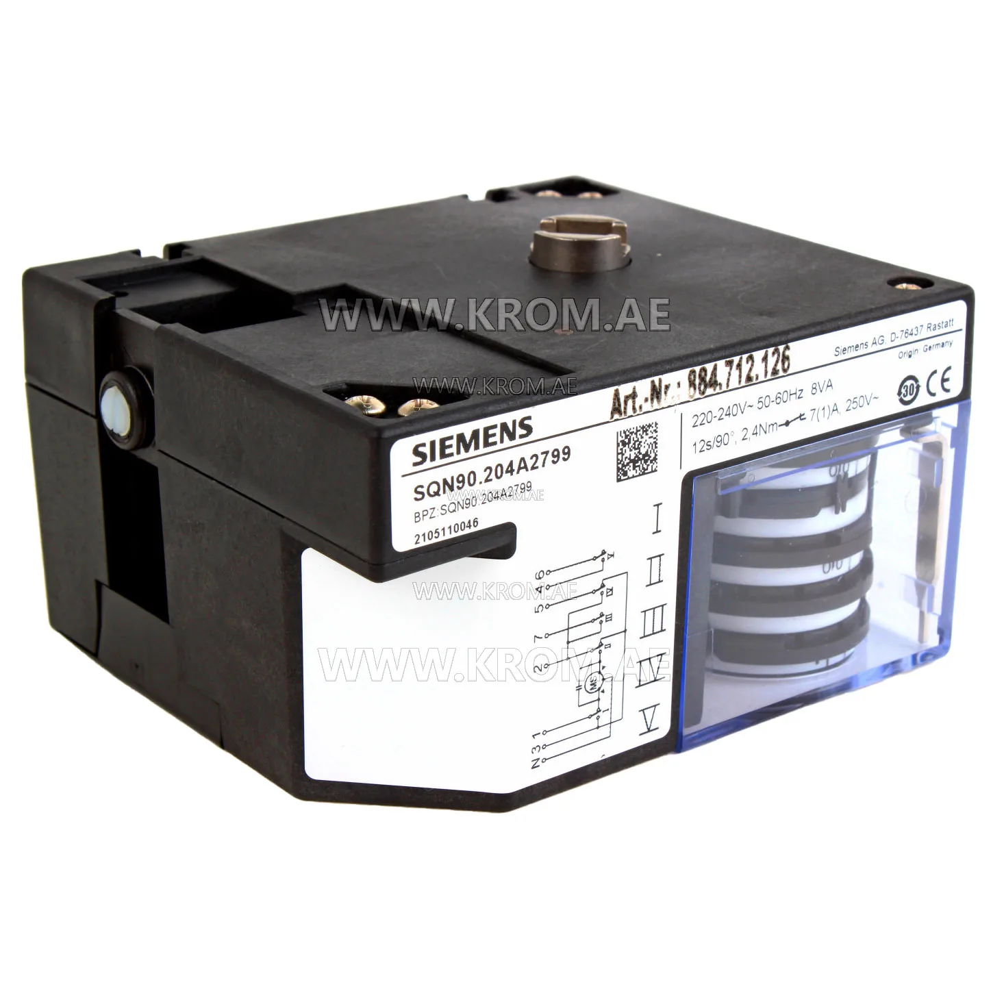 Siemens SQN90.204A2799 actuator